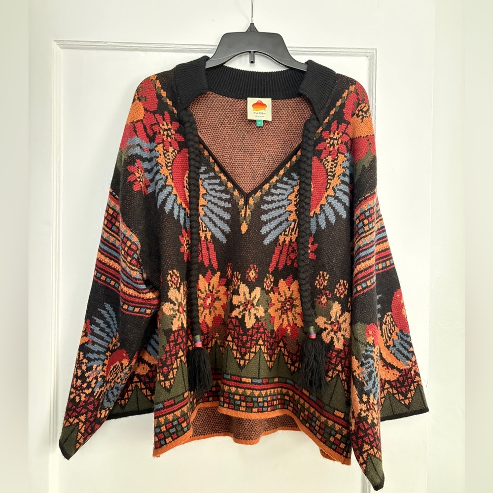 NWOT Farm Rio Macaw Ballet Anika Sweater